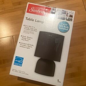 Sunbeam Red and Black Table Lamp Boxed